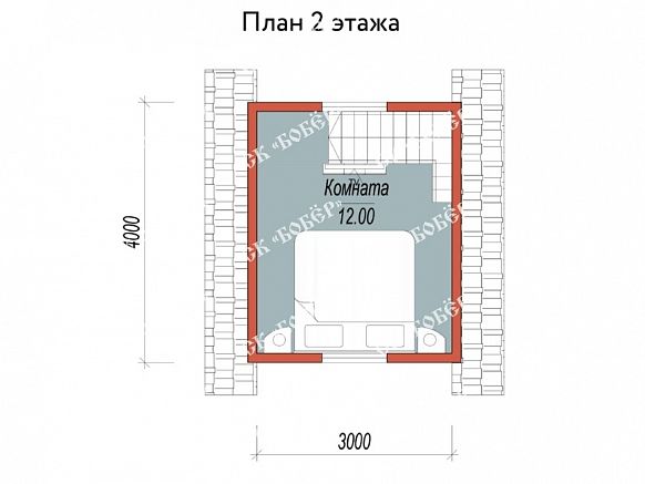 Сруб из бруса 4х4. фото